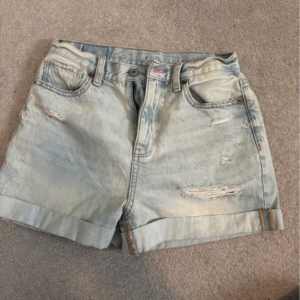 American Eagle Outfitters Faded Blue Jean Shorts
